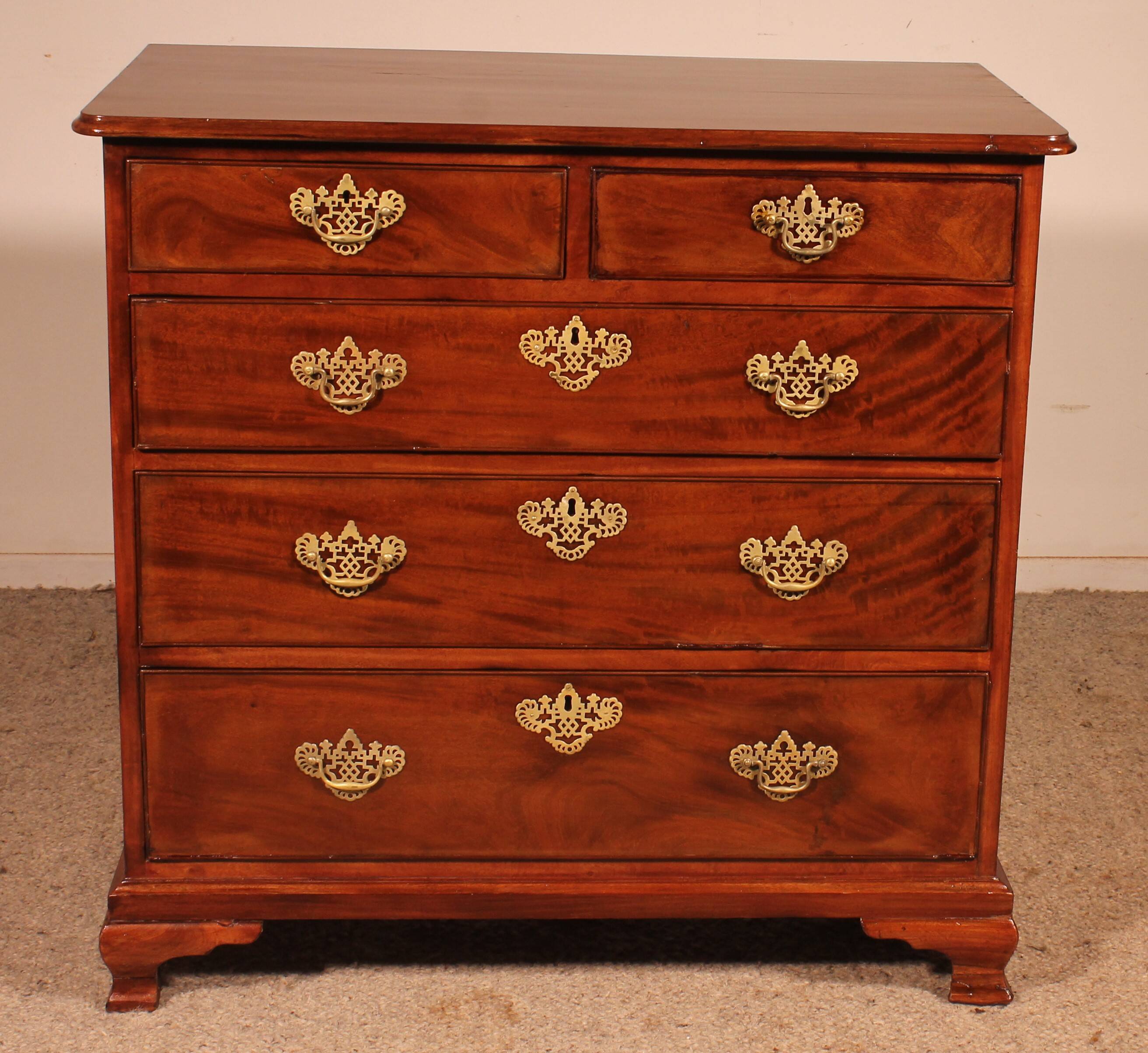 Commode en acajou d'époque George III, XVIIIème siècle