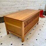 Rattan chest bench for children