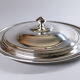 Dish with lid in silver plated copper by Silverware of France