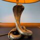Cobra sculptural lamp in brass – Vintage French work, circa 19