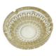 Art Deco yellow glass ashtray from the 1940s, yellow glass trinket dish