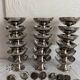 Stainless steel ice cream cups and spoons, 1960s-70s, original boxes.