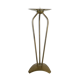 Modernist sculptural brutalist floor brass candleholder, Germany, 1950s