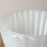 Set of 3 Art Deco frosted glass tulips