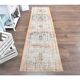 1960s 1 Turkish Hand-Knotted Geometric Runner Rug 87x334
