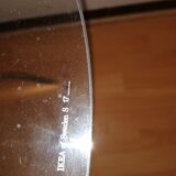 Side table in glass and chrome vintage Ikea model S17 from 1980