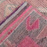 3x10 Pink Vintage Runner Rug, 99x324Cm
