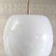 Opaline globe pendant light - mid-20th century