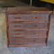 commode rotin et bambou années 70