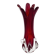 Murano Vase Fratelli Toso Chambord Sommerso Ruby Red 25.5cm