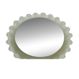 back lit wall MIRROR by schöninger acrylic frame ice glass decor 1960s 1970