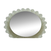 Miroir rétroéclairé par schöninger cadre en acrylique verre glacé décor années 1960 1970