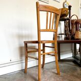 Bistro chair in light wood