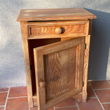 Vintage pine bedside table