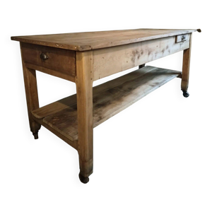 Îlot de cuisine ancien - bois