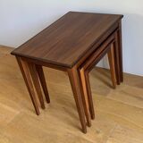 3 rosewood nesting tables - Denmark 1960s