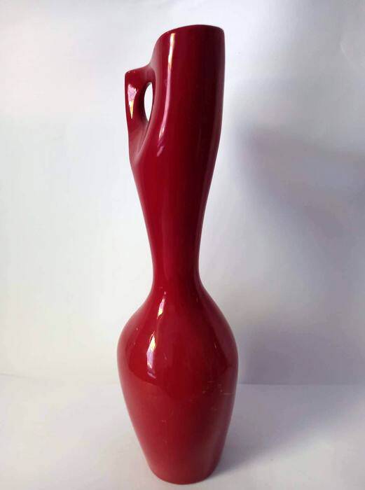 Vintage Eosin Vase • Porcelain • Fürtös György • Zsolnay • 1960