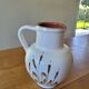 XL ceramic pitcher signed