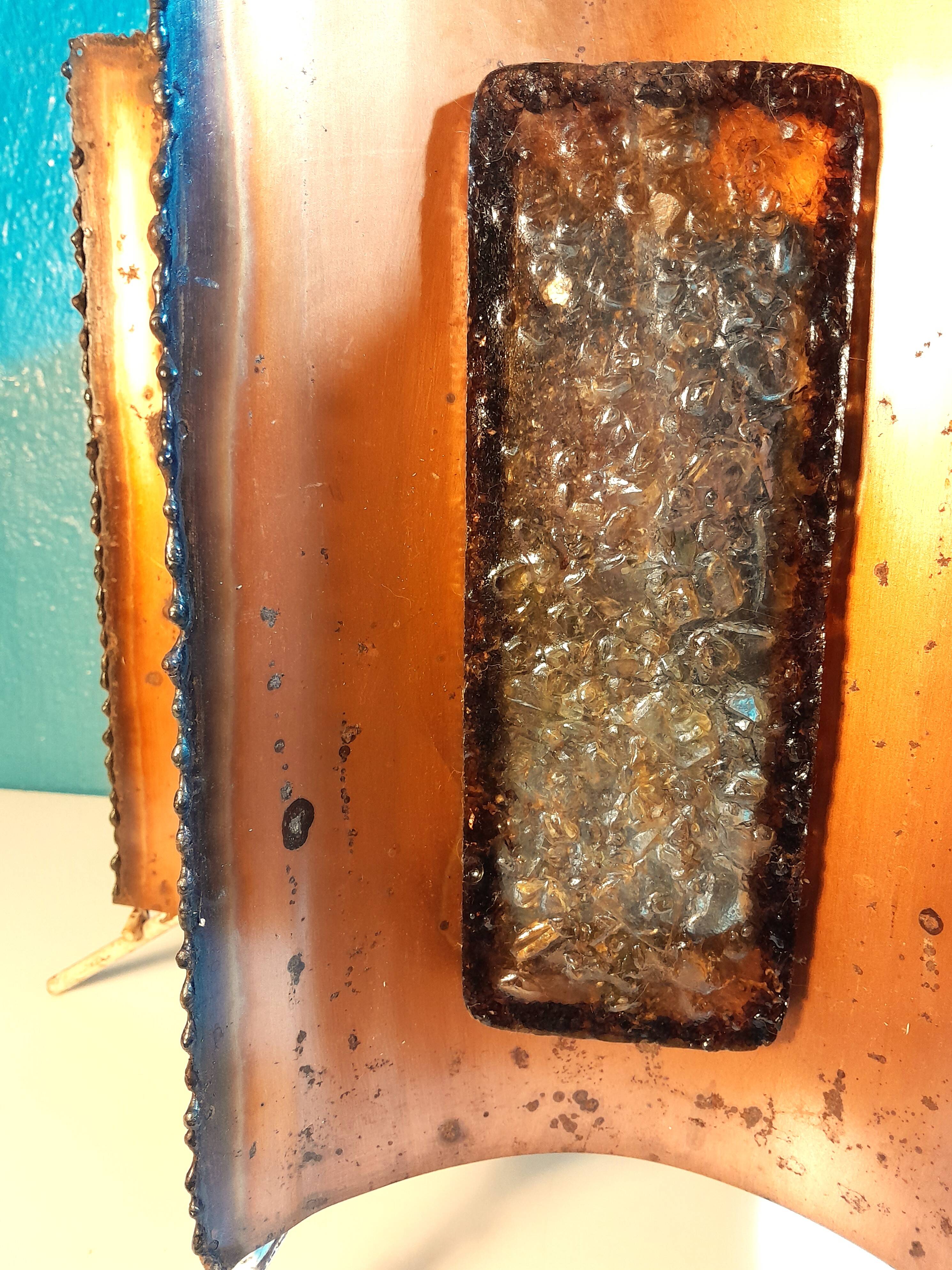 Brutalist lamp Accolay 1960s