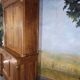 Buffet deux corps Empire en noyer