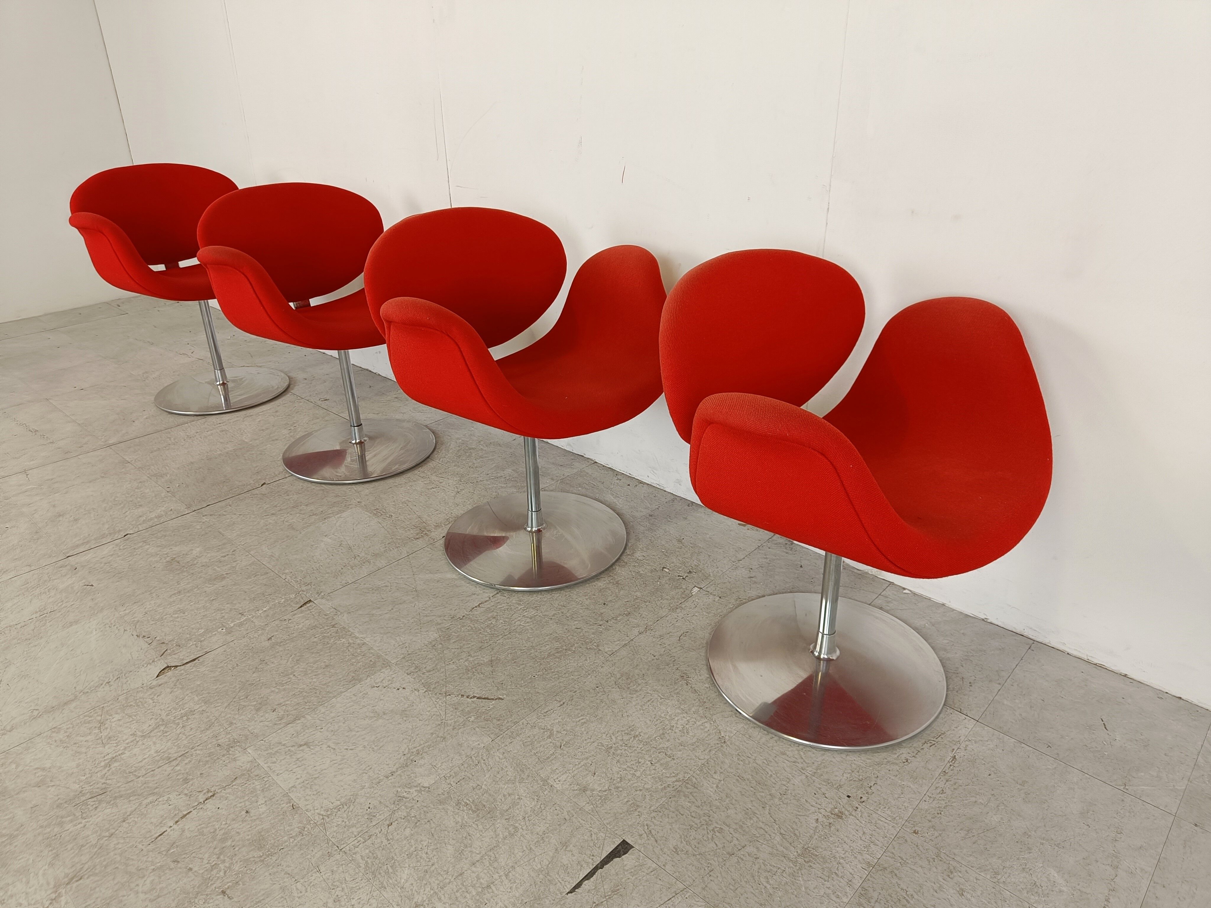 Little tulip chairs by Pierre Paulin for Artifort, 1990s - set of 4