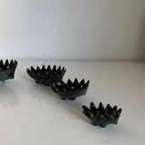 Vintage 1950 hedgehog ashtrays by Walter Bosse for Hertha Baller