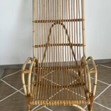 Large rattan armchair