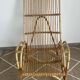 Large rattan armchair