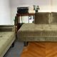 Sofa set nv gallery midnight bottle green velvet (convertible)