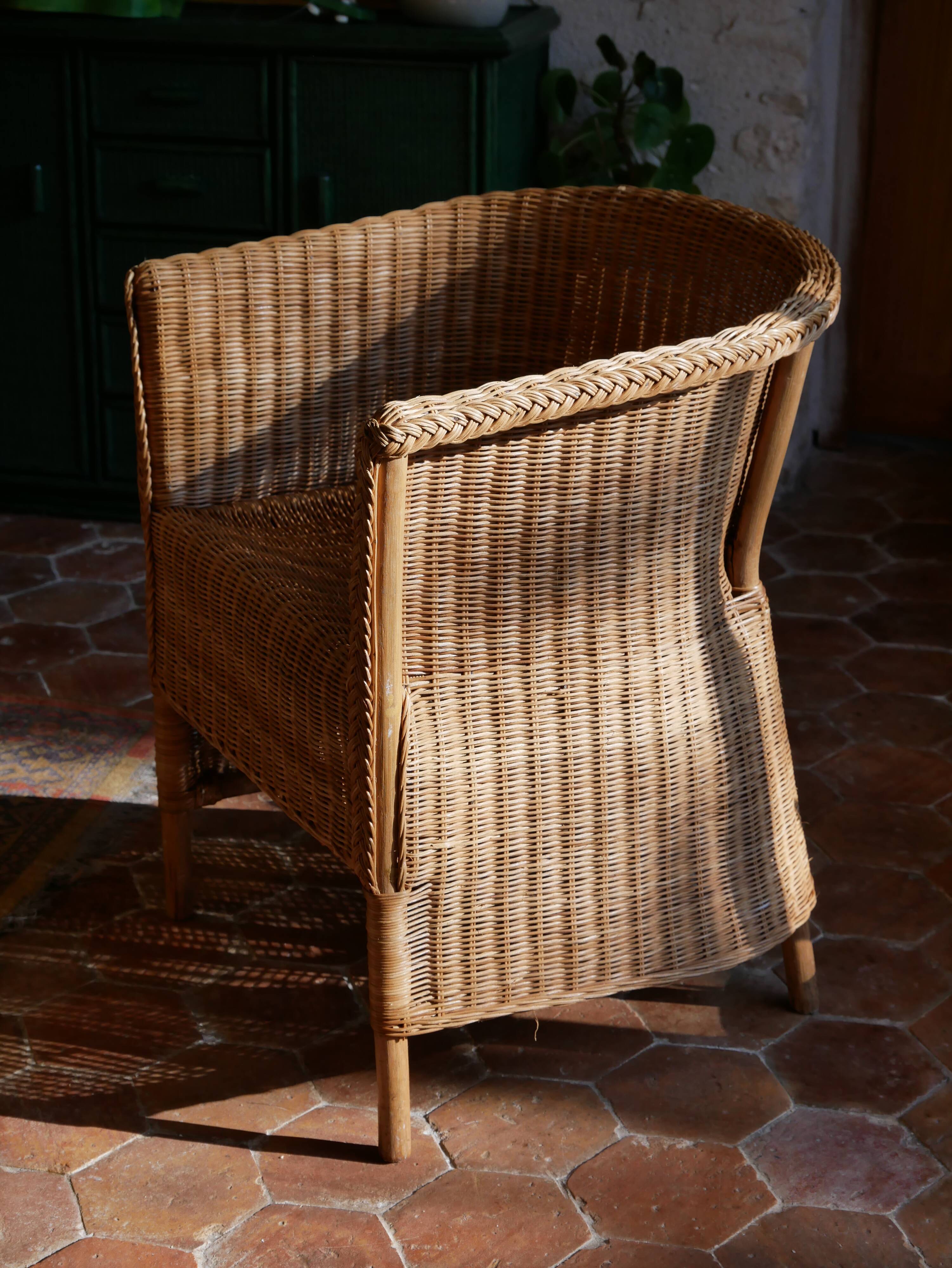 Rattan armchair