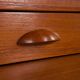 Danish mid century teak chest of drawers with hidden vanity, 1960s