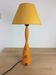 Lamp Olivier Villatte orange wood, 80s