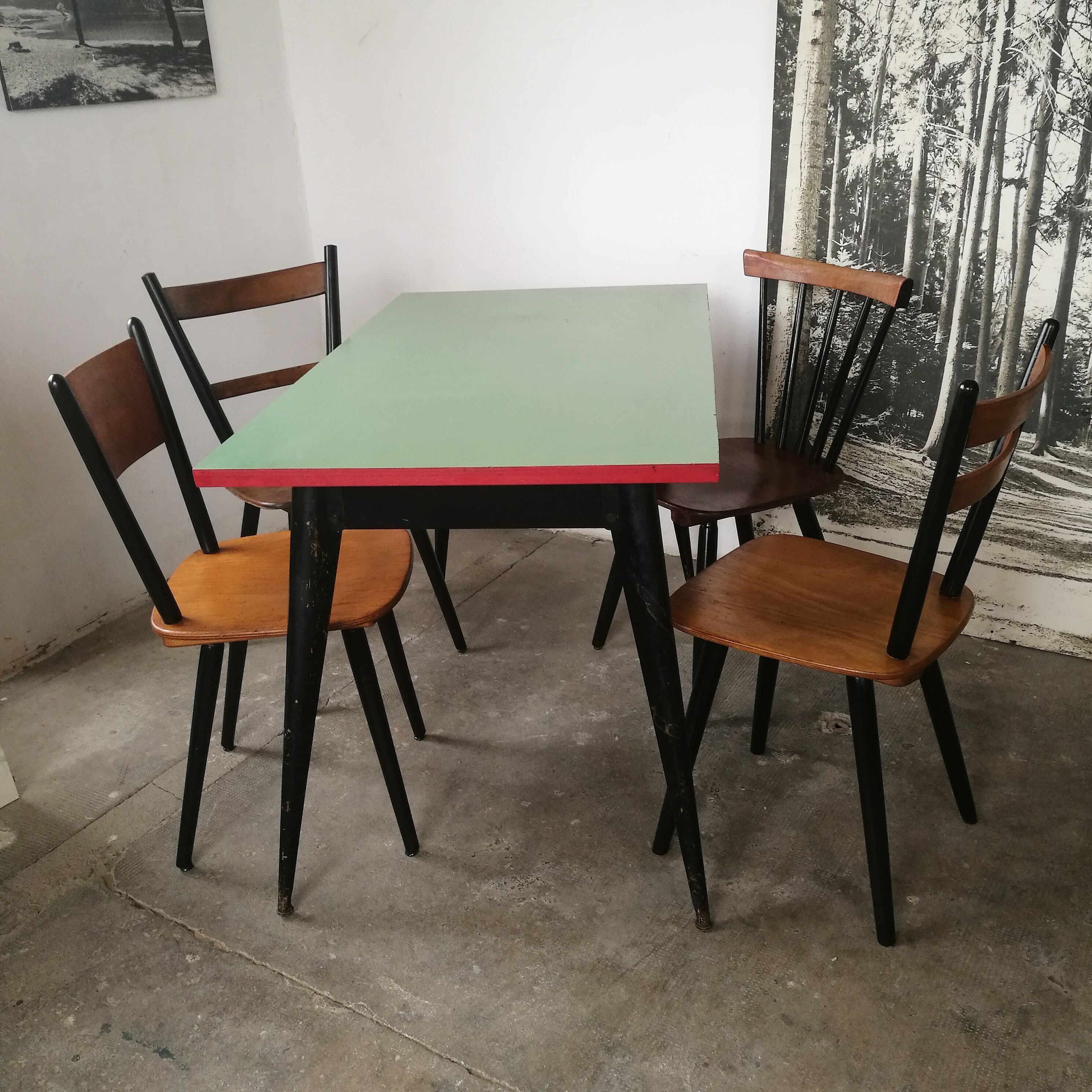 Tolix table by Xavier Pauchard