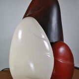 Ceramic pebble lamp by François Chatain 1980