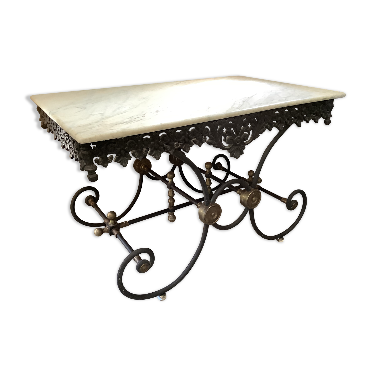 Marble butcher table