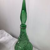 Italian green glass carafe