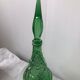 Carafe italienne en verre vert