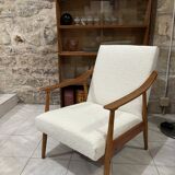 60s armchair reupholstered in loop