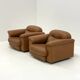 De Sede DS-101 camel brown vintage armchairs