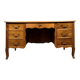 Louis XV period center desk in solid cherry wood circa 1750 Opening in