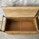 Coffre banc rotin vintage
