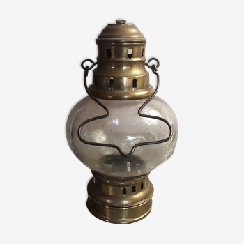 Brass storm lamp - old