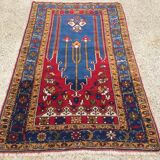 Turkish vintage prayer rug vegetable dye 170x100cm
