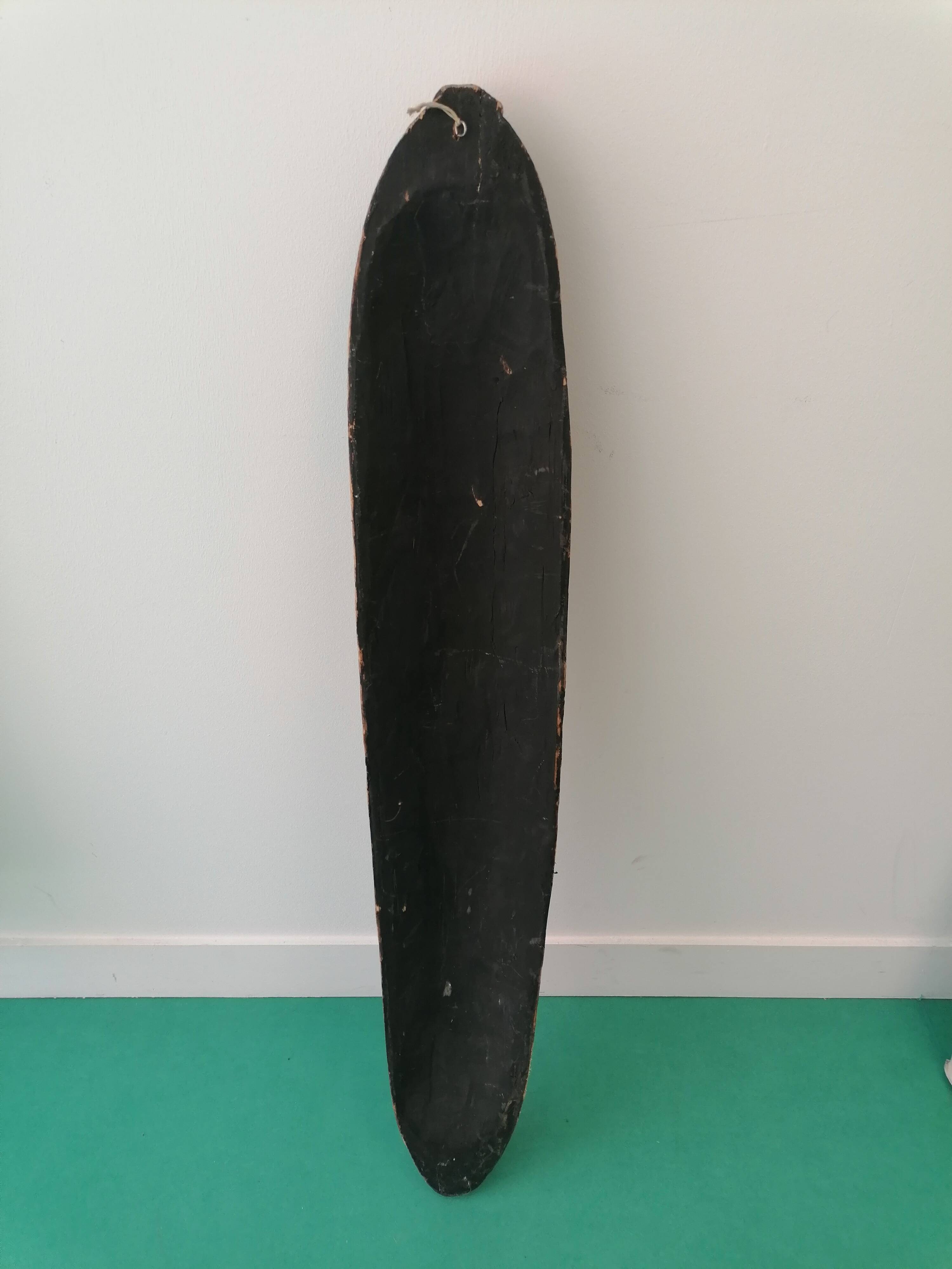 Large Hand Painted Carved Wooden Tribal Wall Mask 98cm