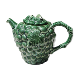 Green slurry teapot, grape pattern