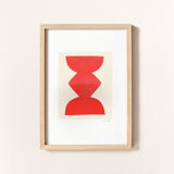 Series of 4 paintings on paper signed Eawy