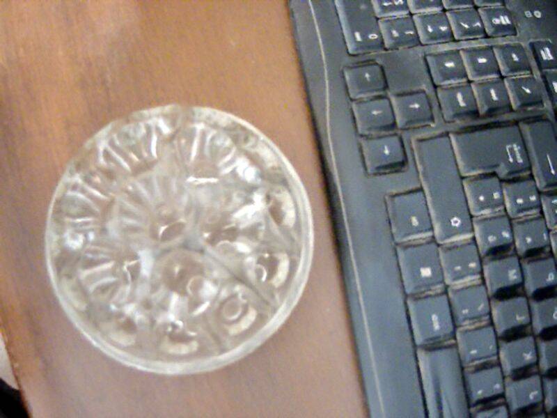 glass flower stick around 1900