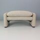 Vico Magistretti "Maralunga" footstool re-upholstered For Cassina