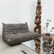 Vintage design two seater Togo lounge sofa Ligne Roset 'Duo-tone'