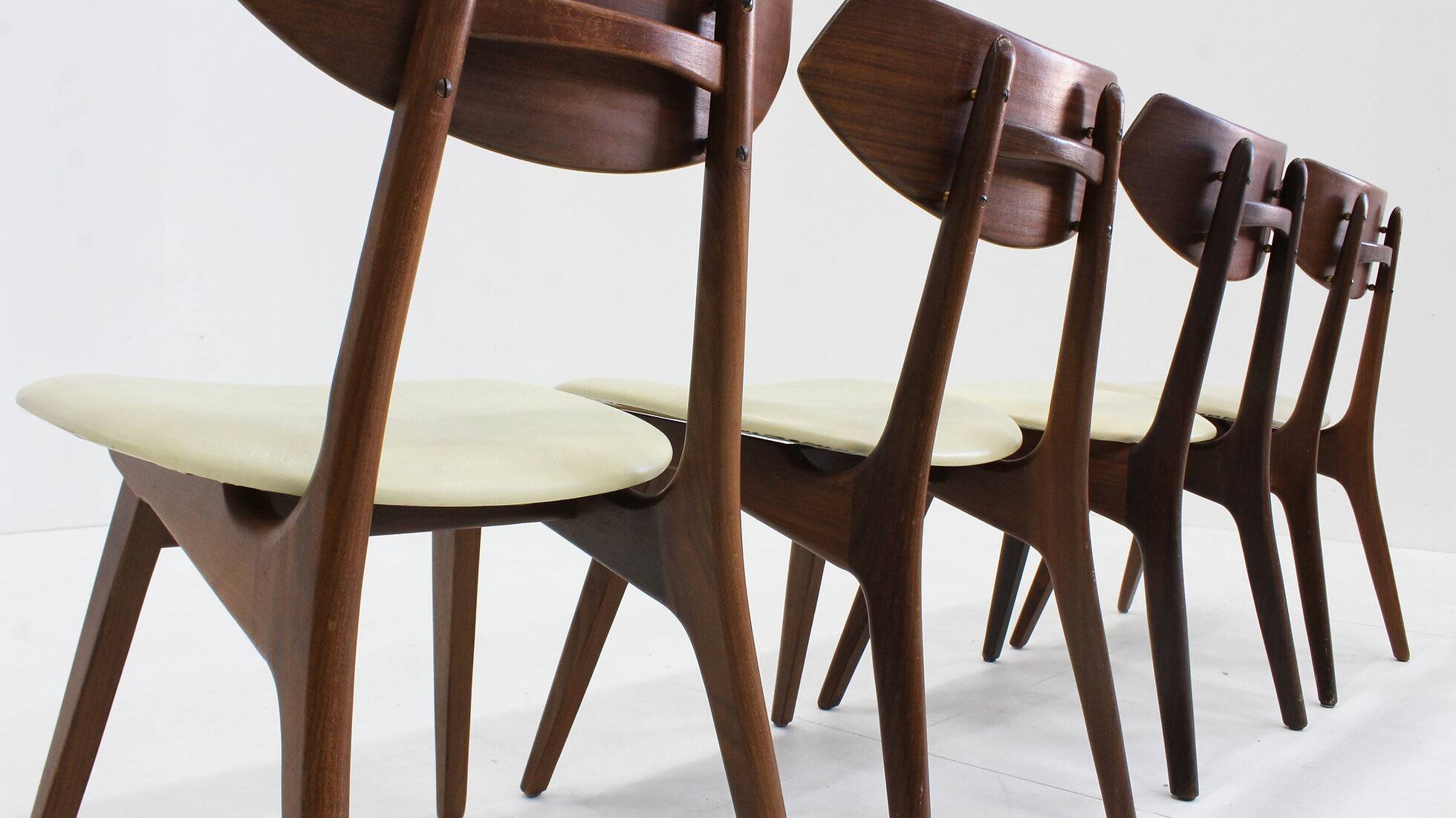 Vintage Danish teak dining chairs, set of 4